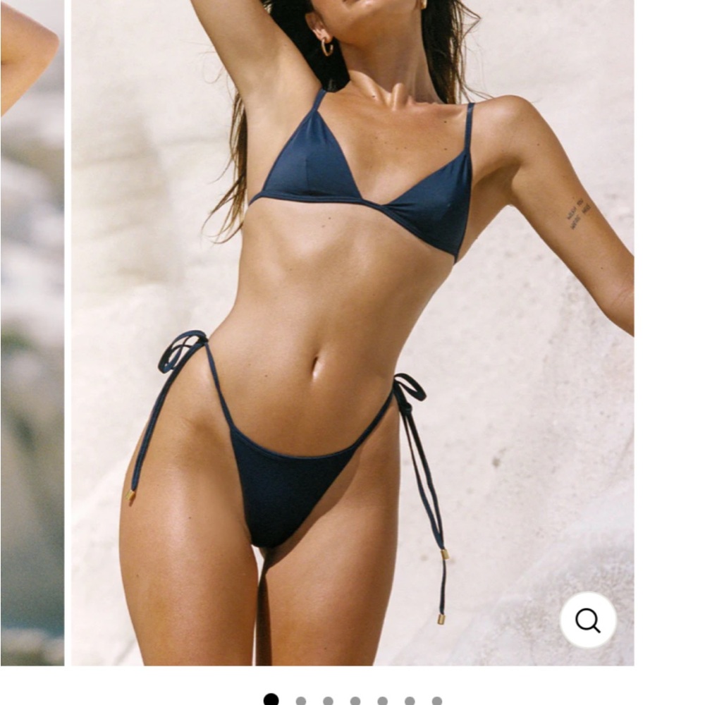 Away That Day Caprice Bikini Two Piece Set Navy Blue